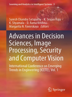 cover image of Advances in Decision Sciences, Image Processing, Security and Computer Vision
